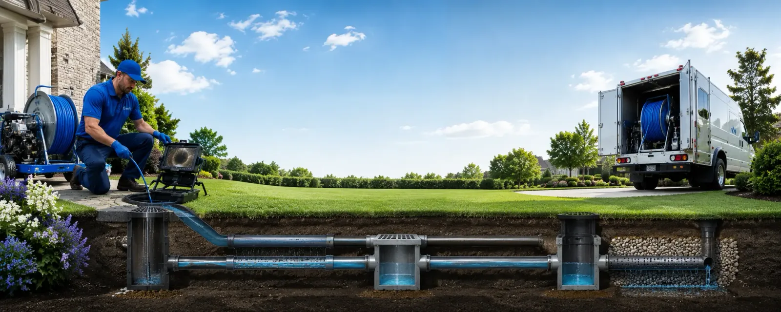 Outdoor drain cleaning information for Eaton Center, NH